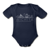 Wichita, Kansas Baby Bodysuit - Organic Skyline Wichita Baby Bodysuit - dark navy