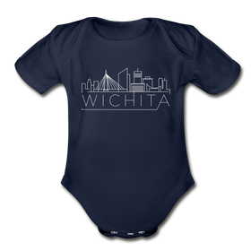 Wichita, Kansas Baby Bodysuit - Organic Skyline Wichita Baby Bodysuit