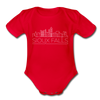 Sioux Falls, South Dakota Baby Bodysuit - Organic Skyline Sioux Falls Baby Bodysuit - red