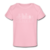 Denver, Colorado Baby T-Shirt - Organic Skyline Denver Infant T-Shirt - light pink