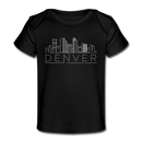 Denver, Colorado Baby T-Shirt - Organic Skyline Denver Infant T-Shirt - black
