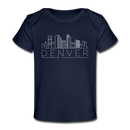 Denver, Colorado Baby T-Shirt - Organic Skyline Denver Infant T-Shirt - dark navy