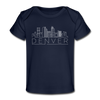 Denver, Colorado Baby T-Shirt - Organic Skyline Denver Infant T-Shirt - dark navy