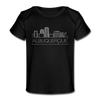 Albuquerque, New Mexico Baby T-Shirt - Organic Skyline Albuquerque Infant T-Shirt - black