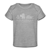 Albuquerque, New Mexico Baby T-Shirt - Organic Skyline Albuquerque Infant T-Shirt - heather gray