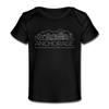 Anchorage, Alaska Baby T-Shirt - Organic Skyline Anchorage Infant T-Shirt - black