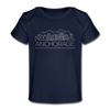 Anchorage, Alaska Baby T-Shirt - Organic Skyline Anchorage Infant T-Shirt - dark navy