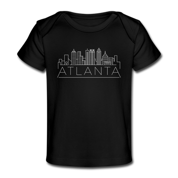 Atlanta, Georgia Baby T-Shirt - Organic Skyline Atlanta Infant T-Shirt - black