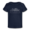 Atlanta, Georgia Baby T-Shirt - Organic Skyline Atlanta Infant T-Shirt - dark navy