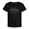 Baltimore, Maryland Baby T-Shirt - Organic Skyline Baltimore Infant T-Shirt - black