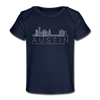 Austin, Texas Baby T-Shirt - Organic Skyline Austin Infant T-Shirt - dark navy