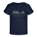 Austin, Texas Baby T-Shirt - Organic Skyline Austin Infant T-Shirt - dark navy