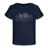 Birmingham, Alabama Baby T-Shirt - Organic Skyline Birmingham Infant T-Shirt - dark navy
