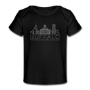 Buffalo, New York Baby T-Shirt - Organic Skyline Buffalo Infant T-Shirt - black