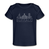 Buffalo, New York Baby T-Shirt - Organic Skyline Buffalo Infant T-Shirt - dark navy