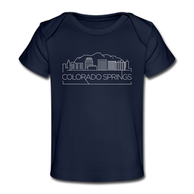 Colorado Springs, Colorado Baby T-Shirt - Organic Skyline Colorado Springs Infant T-Shirt