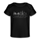 Charleston, South Carolina Baby T-Shirt - Organic Skyline Charleston Infant T-Shirt - black