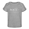 Charleston, South Carolina Baby T-Shirt - Organic Skyline Charleston Infant T-Shirt - heather gray