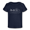 Charleston, South Carolina Baby T-Shirt - Organic Skyline Charleston Infant T-Shirt - dark navy