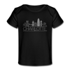 Charlotte, North Carolina Baby T-Shirt - Organic Skyline Charlotte Infant T-Shirt - black