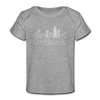 Charlotte, North Carolina Baby T-Shirt - Organic Skyline Charlotte Infant T-Shirt - heather gray