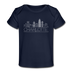 Charlotte, North Carolina Baby T-Shirt - Organic Skyline Charlotte Infant T-Shirt - dark navy