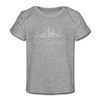 Chicago, Illinois Baby T-Shirt - Organic Skyline Chicago Infant T-Shirt - heather gray