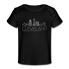 Cleveland, Ohio Baby T-Shirt - Organic Skyline Cleveland Infant T-Shirt - black