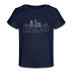 Cleveland, Ohio Baby T-Shirt - Organic Skyline Cleveland Infant T-Shirt - dark navy