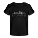 Columbus, Ohio Baby T-Shirt - Organic Skyline Columbus Infant T-Shirt - black