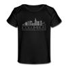Columbus, Ohio Baby T-Shirt - Organic Skyline Columbus Infant T-Shirt - black