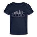 Columbus, Ohio Baby T-Shirt - Organic Skyline Columbus Infant T-Shirt - dark navy
