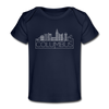 Columbus, Ohio Baby T-Shirt - Organic Skyline Columbus Infant T-Shirt - dark navy