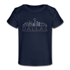 Dallas, Texas Baby T-Shirt - Organic Skyline Dallas Infant T-Shirt - dark navy