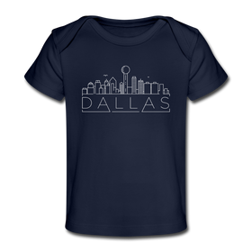 Dallas, Texas Baby T-Shirt - Organic Skyline Dallas Infant T-Shirt