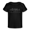 El Paso, Texas Baby T-Shirt - Organic Skyline El Paso Infant T-Shirt - black