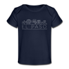 El Paso, Texas Baby T-Shirt - Organic Skyline El Paso Infant T-Shirt - dark navy