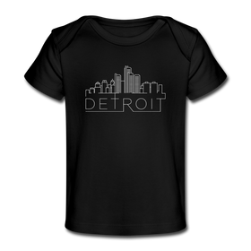 Detroit, Michigan Baby T-Shirt - Organic Skyline Detroit Infant T-Shirt