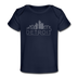 Detroit, Michigan Baby T-Shirt - Organic Skyline Detroit Infant T-Shirt - dark navy