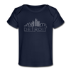 Detroit, Michigan Baby T-Shirt - Organic Skyline Detroit Infant T-Shirt