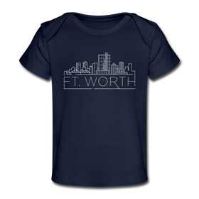 Fort Worth, Texas Baby T-Shirt - Organic Skyline Fort Worth Infant T-Shirt