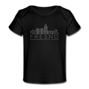 Fresno, California Baby T-Shirt - Organic Skyline Fresno Infant T-Shirt - black