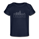 Fresno, California Baby T-Shirt - Organic Skyline Fresno Infant T-Shirt - dark navy