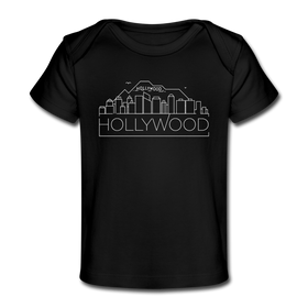 Hollywood, California Baby T-Shirt - Organic Skyline Hollywood Infant T-Shirt