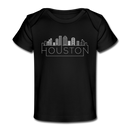 Houston, Texas Baby T-Shirt - Organic Skyline Houston Infant T-Shirt - black