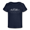 Houston, Texas Baby T-Shirt - Organic Skyline Houston Infant T-Shirt - dark navy