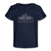 Indianapolis, Indiana Baby T-Shirt - Organic Skyline Indianapolis Infant T-Shirt - dark navy