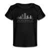 Jacksonville, Florida Baby T-Shirt - Organic Skyline Jacksonville Infant T-Shirt - black