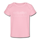Juneau, Alaska Baby T-Shirt - Organic Skyline Juneau Infant T-Shirt - light pink