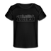 Juneau, Alaska Baby T-Shirt - Organic Skyline Juneau Infant T-Shirt - black